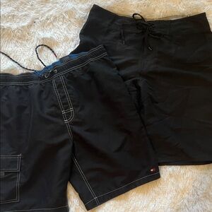 Tommy Hilfiger Men's Black Swim Shorts Sun  Diego black board short